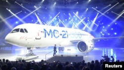 伊尔库特公司制造的MC-21型中程客机(资料照片)