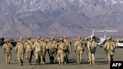 Pasukan AS di pangkalan udara Bagram, Afghanistan (foto: dok). 
