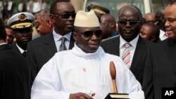 Le président gambien Yahya Jammeh, 30 juin 2011.