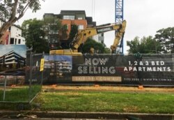 호주 시드니 외곽의 공사현장에 포크레인 세워져 있다. (자료사진)