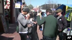 Tourists shop in Johannesburg, South Africa