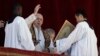 Pope Francis delivers the Urbi et Orbi blessing from the main balcony of St. Peter's Basilica at the Vatican, Dec. 25, 2018. 