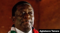 Le président du Zimbabwe, Emmerson Mnangagwa, à Kwekwe, le 30 juillet 2018.