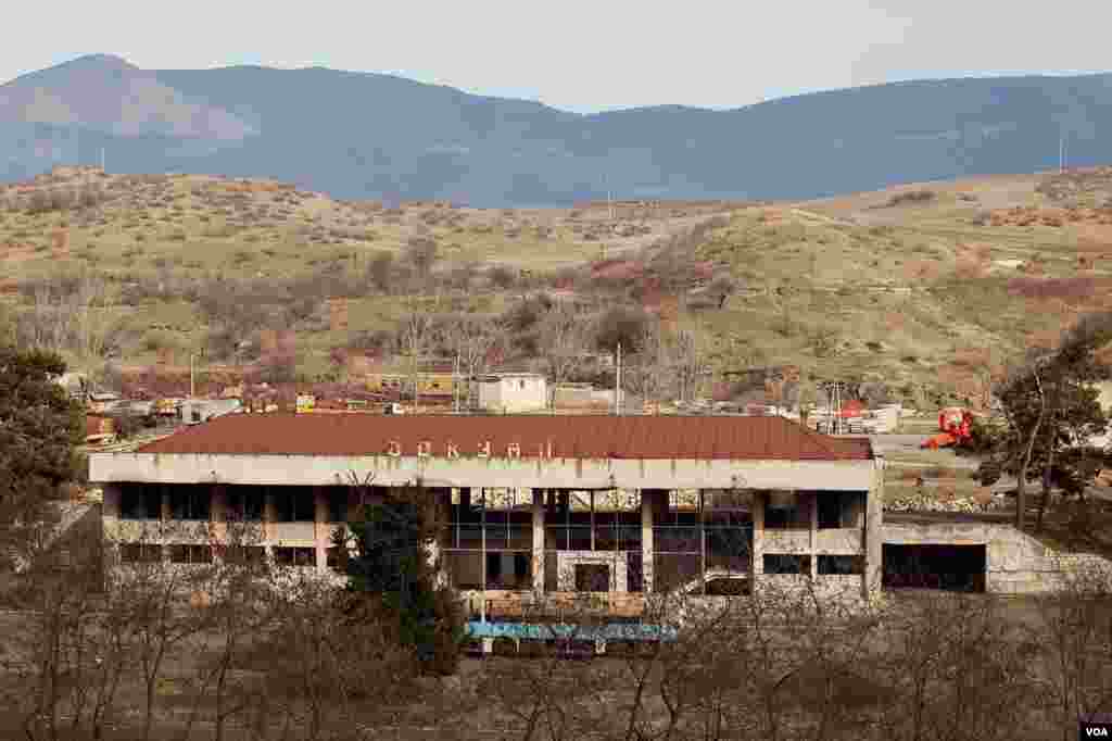 Stepanakert's abandoned rail station is a reminder of Soviet days when trains descended the mountains daily. Now this route east is blocked by the 1994 ceasefire line separating Azeri and Armenian soldiers. (U. Filimonova)