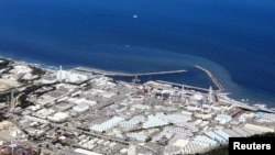 Foto dari udara yang menunjukkan lokasi dari PLTN Fukushima di Okuma, Jepang, pada 24 Agustus 2023. (Foto: Kyodo/via Reuters)