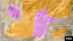 Letak wilayah Maiwand, provinsi Kandahar, Afghanistan (Foto: dok).