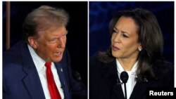 Donald Trump et Kamala Harris, les candidats à la présidentielle du 5 novembre. 