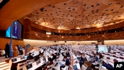 یکی از جلسات گذشته شورای حقوق بشر سازمان ملل متحد در ژنو (آرشیو)
