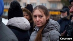 FILE - Svetlana Prokopyeva was added to the list of “terrorists and extremists” by Russian authorities following her commentary about the Arkhangelsk blast in Oct. 2018.