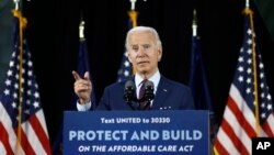 Democratic presidential candidate, former Vice President Joe Biden speaks during an event, June 25, 2020, in Lancaster, Pa.