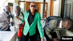 La marathonienne kényane Rita Jeptoo arrive au centre de dopage à Nairobi, Kenya, le 15 janvier 2015.