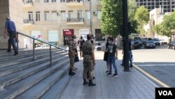 Bakıda karantin (Foto mənbə: VOA)