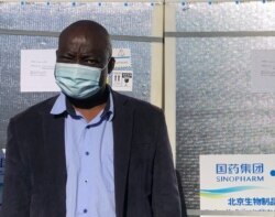 Dr. John Mangwiro, Zimbabwe’s deputy health minister, says on June 26, 2021, in Harare that his government had intensified its vaccination program to contain a spike in COVID19 cases. (Columbus Mavhunga/VOA)