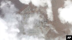 Planet Labs PBC公布的卫星图像显示的2024年1月29日约旦东北部的“22号塔”军事基地。