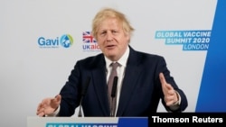 នាយករដ្ឋមន្រ្តីអង់គ្លេសលោក Boris Johnson ចូលរួមក្នុងកិច្ចប្រជុំកំពូលវ៉ាក់សាំងពិភពលោកតាមប្រព័ន្ធ Zoom។