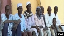 FILE - Former Boko Haram fighters are seen in Meri, Cameroon, April 9, 2021. (Moki Edwin Kindzeka/VOA)