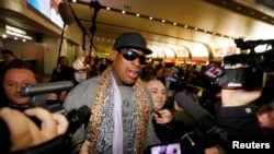 Dennis Rodman Returns from North Korea Visit