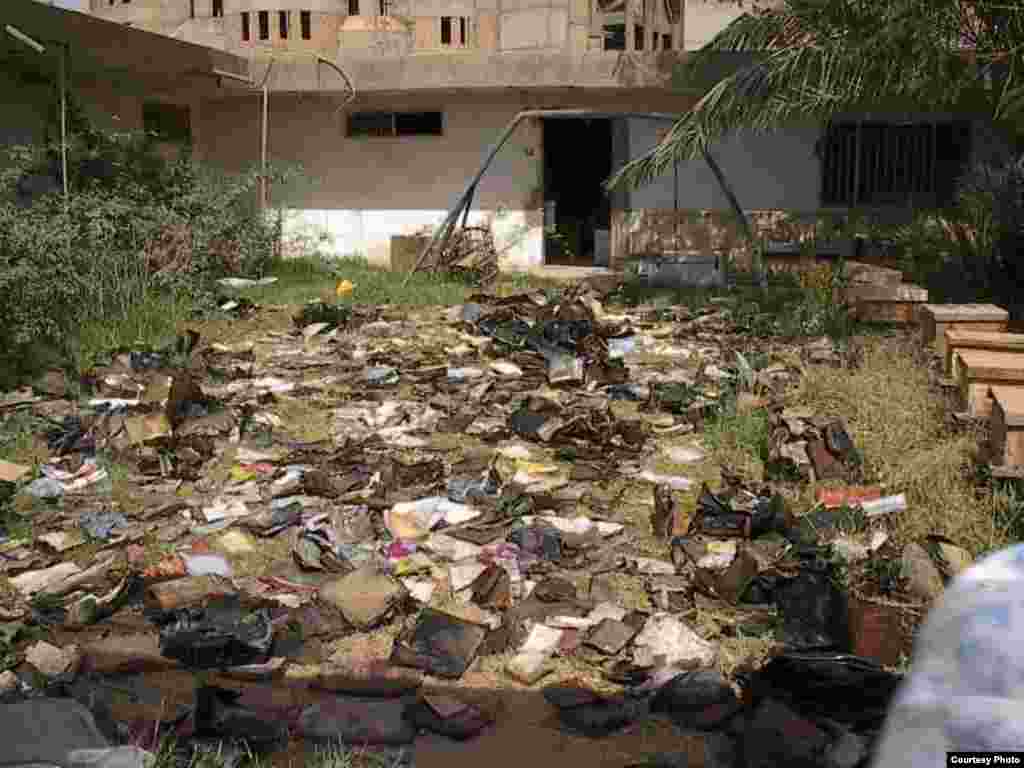 Materials drying in Iraq. (U.S. National Archives) 