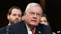 Кит Келог зборува за време на седницата на Комитетот за вооружени служби на Сенатот за конфликтот во Украина, 28 февруари 2023 година