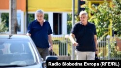 Advokat Miodrag Stojanović i Milomir Savčić dolaze u Sud Bosne i Hercegovine, august 2021.