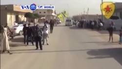VOA60 Duniya: Siriya Zata Baiwa Sojojin Kurdawa Ikon Shigowa Kasarta Don Yakar ISIL, Siriya, Oktoba 20, 2014