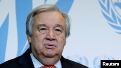 Antonio Guterres, Genève, Suisse, le 24 mai 2018.