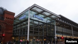 英国圣潘克拉斯车站（St Pancras railway station）。（路透社照片）