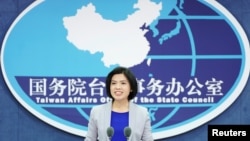 资料照：中国国务院台湾办公室发言人朱凤莲 （2019年11月27日）