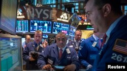 Perdagangan di New York Stock Exchange (NYSE).