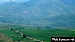 Qazax rayonunda Ermənistanla sərhddə görüntü 