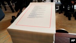 Rancangan Anggaran Amerika Serikat untuk tahun 2018 (foto: ilustrasi). Defisit anggaran pemerintah AS akan mencapai $897 miliar tahun ini. 