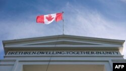 ABŞ-Kanada sərhədi. Bleyn, Vaşinqton. 5 mart, 2025.