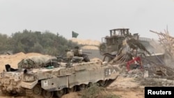 ისრაელის თავდაცვის ძალები ღაზის სექტორში ჩატარებული რეიდის დროს, 29 ოქტომბერი, 2023 წ.