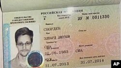 NSA leaker Edward Snowden received this temporary asylum visa to Russia on August 1, 2013.
