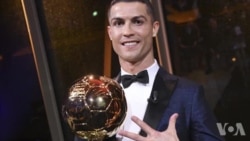 VOA Sports du 7 décembre 2017 : cinquième Ballon d'or pour Cristiano Ronaldo (vidéo)