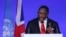 FILE - Malawi's President Lazarus Chakwera speaks at the World Leaders' Summit of the COP26 UN Climate Change Conference in Glasgow, Scotland, on Nov. 1, 2021. 