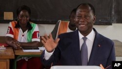 Alassane Ouattara à Abidjan, le 30 octobre 2016.