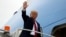 President Donald Trump departs O'Hare International Airport after speaking at the International Association of Chiefs of Police Annual Conference and Exposition, Monday, Oct. 28, 2019, in Chicago. (AP Photo/Evan Vucci)