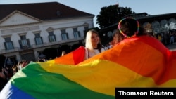 تظاهرات مخالفین دولت در بوداپست