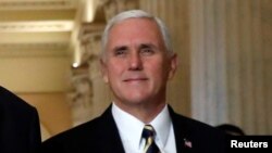 Le vice-président des Etats-Unis, Mike Pence, à Washington, 16 novembre 2017.