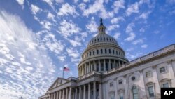 46대 미국 대통령 취임식을 사흘 앞둔 17일, 취임식이 열리는 미 연방 의사당 전경. 