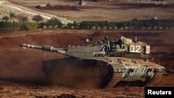 رزمایش ارتش اسرائیل در مرز لبنان. ۲۶ اکتبر.