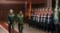 Russian Defense Minister Sergei Shoigu (L) and Commander-in-Chief of Myanmar's armed forces, Senior General Min Aung Hlaing walk past the honor guard prior to their talks in Moscow, June 22, 2021. (Vadim Savitskiy/Russian Defense Ministry Press Service)