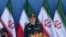 FILE - In this Sept. 21, 2016 file photo, Chief of Staff of Iran's Armed Forces, General Mohammad Hossein Bagheri delivers a speech during a military parade. On May 8, 2017, Bagheri was quoted as saying soldiers will attack terrorists wherever they are, suggesting they could go over the border into Pakistan to target militants there. The report comes after an attack claimed by the Sunni militant group Jaish-ul-Adl killed 10 soldiers in April. 