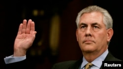 Rex Tillerson, PDG de ExxonMobil, lors d'une audience à Capitol Hill, Washington DC, le 14 mars 2006.