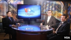 លោក សម រង្ស៊ី​ និង លោក កឹម សុខា ផ្តល់​បទ​សម្ភាសន៍​ជាមួយ​លោក សុខ ខេមរា នៃ​វីអូអេ ក្នុង​អំឡុង​ពេល​លោក​ទាំង​ពីរ​ធ្វើ​ទស្សនកិច្ច​នៅ​រដ្ឋធានី​វ៉ាស៊ីនតោន ក្នុង​សប្តាហ៍​នេះ។