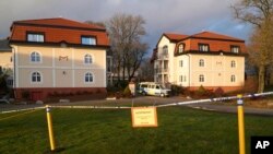 FILE - An exterior view of Johannesberg Castle, in Rimbo, Sweden, where delegates are holding talks for peace in Yemen, Dec. 4, 2018.