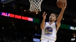 NBA, Stephen Curry de Golden State Warriors, le 9 mars 2016.