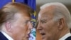 Kombina foto yang menunjukkan mantan Presiden AS Donald Trump (kiri) dan Presiden AS saat ini Joe Biden. Keduanya dipastikan akan kembali bertarung dalam pemilu 2024. (Foto: AFP/Timothy A. Clary dan Andrew Caballero-Reynolds)