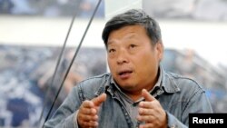 中国摄影师卢广参加山西平遥国际摄影大奖活动。(2018年9月20日)